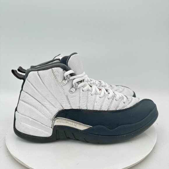 Nike Air Jordan 12 Retro Men Size 10.5 130690-160 White Dark Grey Training Shoes - Picture 4 of 11